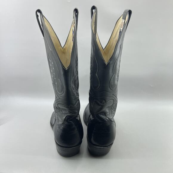 Panhandle Slim Sanders Western Boots Men Size 9.5 E Wide Black Gray Cowboy Shoes main image 7